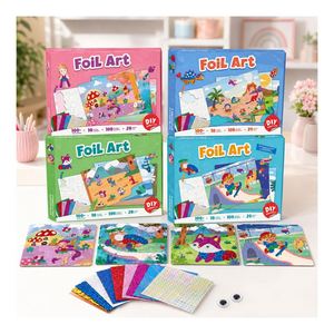 Kit d'activités en aluminium avec logo personnalisé et scènes de dessins animés, modèles en mousse, jouet pour fête d'anniversaire, cadeau pour importateurs - Product Image 1