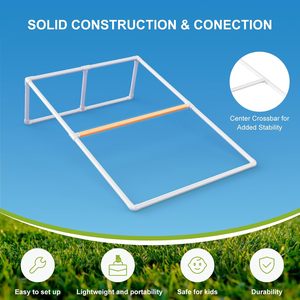 Juego de PVC con agujeros de maíz enmarcados, juego al aire libre, 8 bolsas de frijoles Cornhole para interiores y exteriores para niños y adultos, juego portátil Cornhole - Product Image 3