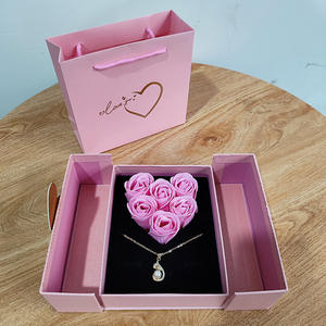 Коробка для украшений из мыла, цветка, Подарочная коробка, кулон, Ювелирное кольцо, упаковочная коробка для Дня матери - Product Image 2