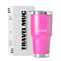 Gobelet personnalisé de 30 oz à double paroi en acier inoxydable tasse à café isolée sous vide prix bon marché 30 oz tasses de voiture de voyage avec couvercle