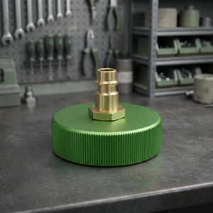 Hydraulic Fluid Bleeder Cap Straight Plug Steel Hose Connector Green Repair Accessory for <b>Vehicle</b> <b>Tools</b> - Product Image 3