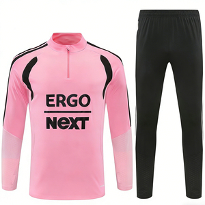 Autumn Winter Football Jersey Training Uniform Set 26/27 Miami Half Zipper Long Sleeve Breathable sports suit <b>Soccer</b> Wear - Product Image 1