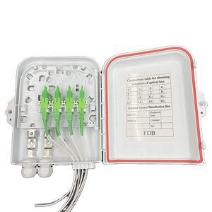 HSGQ yeni FTTH 8 çekirdekli plastik Fiber erişim terminali kutusu 8 port su geçirmez kauçuk kablo rakoru Fiber optik kutu FDB/ATB - Product Image 2