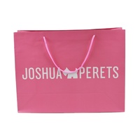 Sac en papier personnalisé de haute qualité pour veste de tricheur vent chaussures pull vêtements logo imprimé FSC rose luxe grand sac en papier pour le shopping