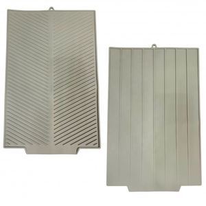 Tapis de séchage et d'organisation en silicone pour vaisselle, résistant à la chaleur, pour comptoir de cuisine - Product Image 1