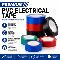 Ruban isolant électrique en PVC ignifuge et étanche, adhésif en caoutchouc pour câbles, réparation et enroulement de fils, directement de l'usine, OEM