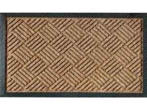 Felpudo de bienvenida antideslizante comercial, pila de bucle, polipropileno polivinílico con alfombrillas moldeadas de goma con respaldo antideslizante - Product Image 2