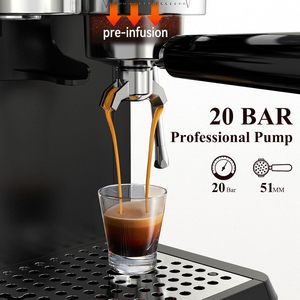 Machine à expresso avec moulin intégré, 20 bars, <span class=keywords><strong>cafetière</strong></span> tout-en-un avec mousseur à lait, fonction cold brew, 30 réglages de mouture - Product Image 6