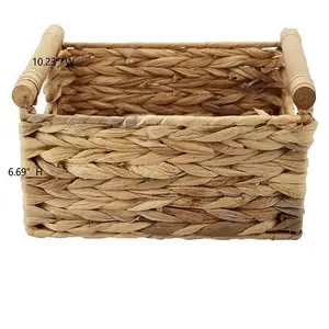 Water Hyacinth Decoration All Purpose Cartoon Basket For Gift Baskets Single Piece Order Collapsible Storage Large Woven