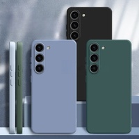 Sıvı silikon Samsung kılıfı S26 ss24 S23 S22 Ultra S21 S20 S30 FE artı Pro yumuşak şeker kapağı