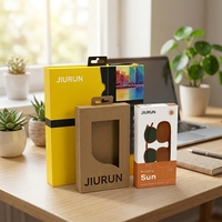 Boîte en carton pliable personnalisée pour l'expédition d'écouteurs, de produits électroniques, de casques, emballage rigide, boîte en papier