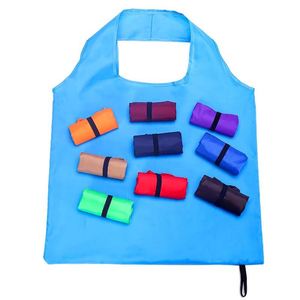 Sac de shopping pliable grande capacité en tissu polyester imperméable à bandoulière unique pour femme, impression personnalisée, vente en gros d'usine - Product Image 3