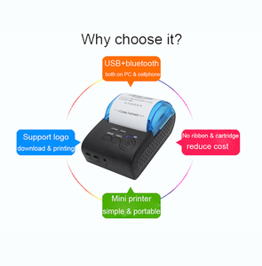 Imprimante thermique portable 5805, mini-imprimante de reçus et de tickets sans fil Bluetooth, sans encre, pour magasins et petites entreprises - Product Image 1