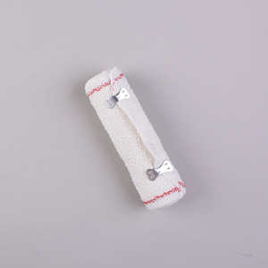 Bandages élastiques en spandex à bords rouges, 7,5 cm x 4,5 m, bandages de premiers secours pour la Croix-Rouge, pour l'exportation. - Product Image 1