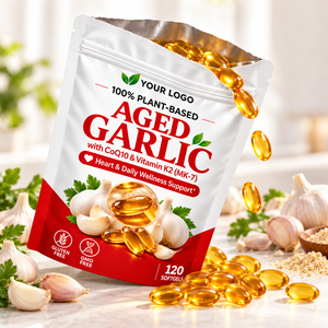 Gélules de CoQ10 K2 à base d'ail vieilli végétal, mélange triple d'ingrédients, longue durée, pour les journées actives et bien-être, vente en gros usine - Product Image 6