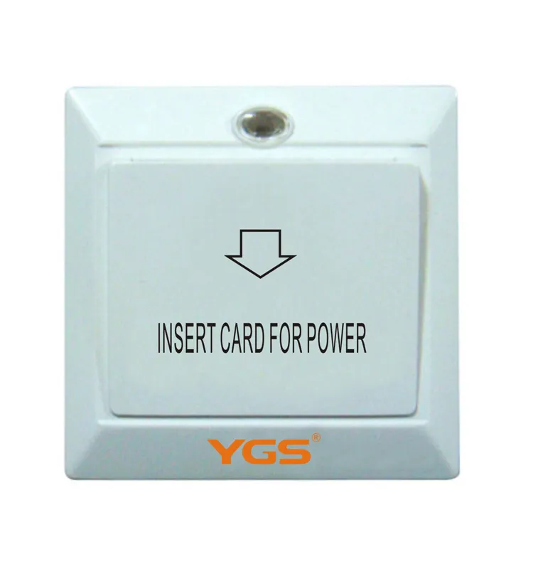 Ygs quarto inteligente economia de energia automático porta rfid chave hotel interruptor de placa de energia para o hotel