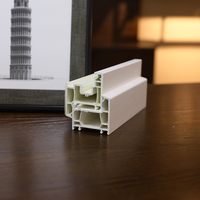 Profil en PVC personnalisé OEM, style fenêtres en plastique, profil personnalisé blanc lait, épaisseur 2,5 mm, profil UPVC