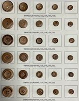 Botones de madera con logotipo personalizado con patrón de 4 agujeros, botones de madera, prendas, vestidos, bolsos, manualidades, decoración con diamantes de imitación