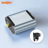 Convertidor digital a analógico de 1080P Adaptador de audio Spdif analógico a Lotus con convertidor decodificador de 3,5mm