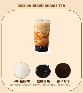 1kg市販のミルクティーパウダー古典的な非乳製品ミックスバッグパッケージBoba Bubbleミルクティー成分サプライヤー - Product Image 3