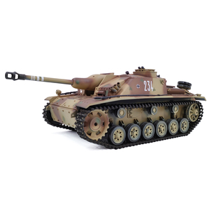 COOLBANK Edición de Coleccionista 1:16 <span class=keywords><strong>StuG</strong></span> III Ausf.F8 Tanque RC Modificado Personalizado con Radio de 2.4Ghz, Tanque Alemán de la Segunda Guerra Mundial para Aficionados Avanzados - Product Image 1