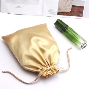 Pochette en satin de haute qualité pour bijoux, bonbons de mariage, emballage de cheveux, sacs à cordon de luxe en satin, pochette en soie - Product Image 6