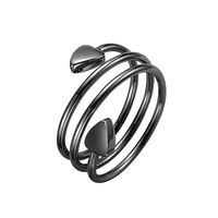Bijoux biomagnétiques en cuivre pur, cœur, plaqué or rose, aimant en néodyme, bague étanche, tendance JK, certifié par un tiers
