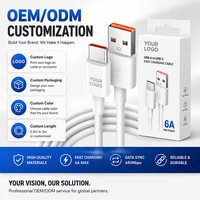 Câble USB C durable 6A 100W, câble de charge rapide Type C, cordon de chargeur USB A vers USB C pour iPhone Samsung Xiaomi