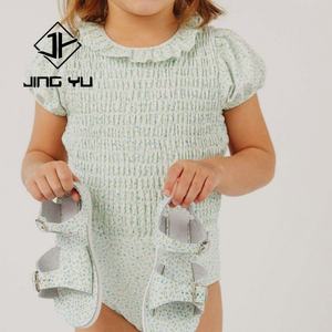 Maillot de bain pour filles, enfants, personnalisé, en mélange de polyester recyclé, écologique, plissé, une pièce, maillot de bain pour enfant - Product Image 2