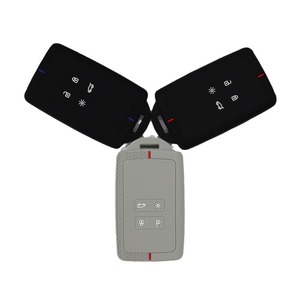 Vente flash - Housse de clé de voiture en silicone compatible avec Megane 3 4 Kadjar Captur Espace Scenic 4 <span class=keywords><strong>Arkana</strong></span>, protection de télécommande intelligente - Product Image 6