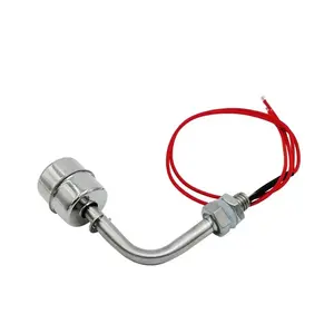 304/316 rouge et blanc en acier inoxydable L type contrôleur de niveau d'eau capteur interrupteur à flotteur interne tour d'eau de piscine