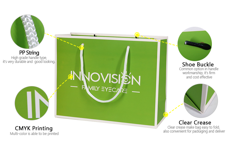 Luxury Gift Boutique Shopping Carry Bag Logo Printing Guangzhou Paper Bag For Cosmetic Packaging