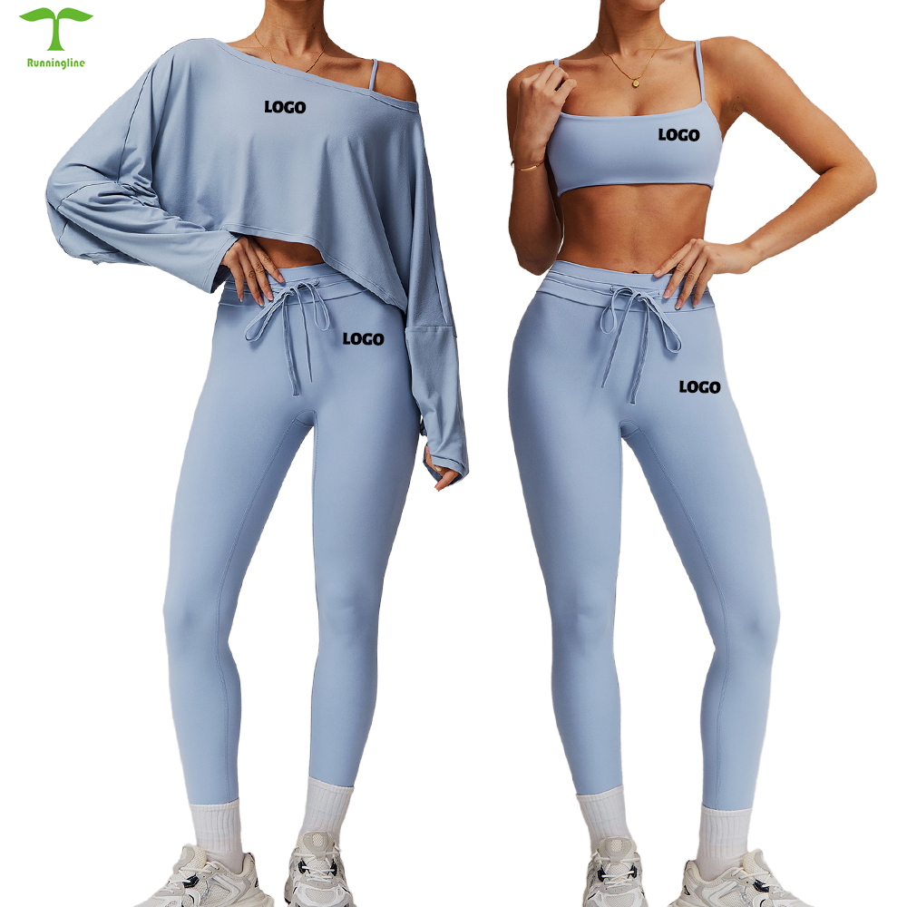 Women's Sports Fitness Long-Sleeved Top Bat Sleeve Versatile Casual Yoga Suit Fashionable Cover up Breathable