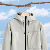 Blouson bomber softshell thermique imperméable doublé polaire épais avec logo personnalisé, luxe décontracté, coupe ample, capuche montante, automne