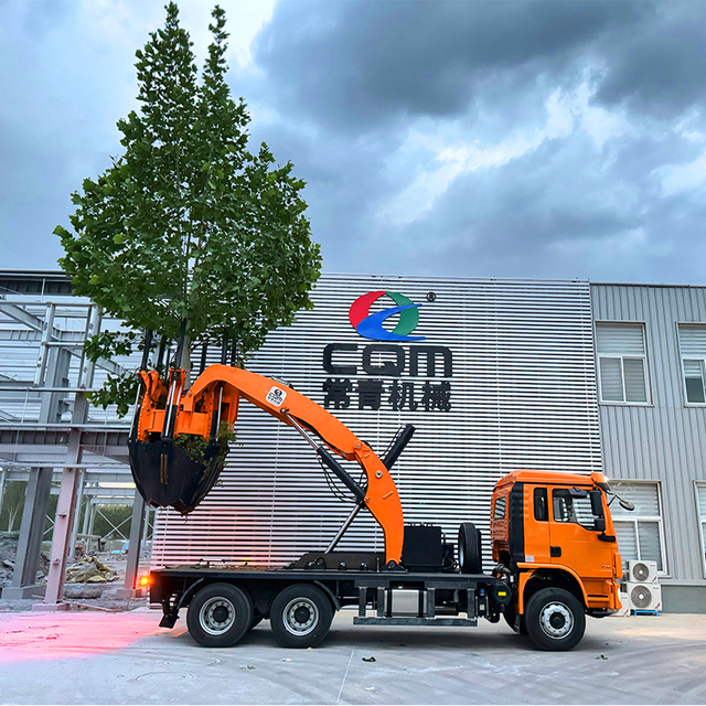 New Diesel-Powered Truck-Mounted Hydraulic Tree Digger & Transplanting Equipment Tree Spade for Skid Steer Loader