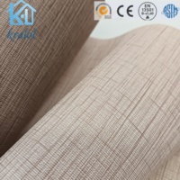 Revêtement mural en vinyle texturé 3D effet lin, imperméable, résistant au feu, avec support en tissu PVC pour murs