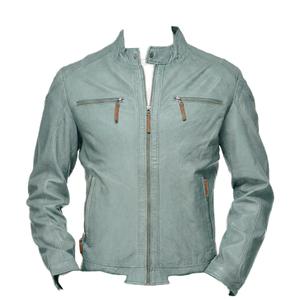 Chaqueta de Motocicleta de Cuero Transpirable Personalizada para Hombre - Product Image 3