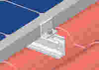Structure de montage solaire photovoltaïque sur mesure pour toit en tuiles vitrées, pour bâtiments patrimoniaux, en zinc-aluminium-magnésium, galvanisée à chaud