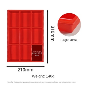 <span class=keywords><strong>Moule</strong></span> à gâteau rectangulaire en silicone de qualité alimentaire, 9 cavités, <span class=keywords><strong>mini</strong></span>-<span class=keywords><strong>moule</strong></span> à pain, <span class=keywords><strong>moule</strong></span> à chocolat, <span class=keywords><strong>moule</strong></span> à savon, usine OEM - Product Image 5