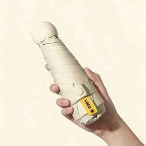 Lightweight Portable Paraguas Mini Folding Compact Travel Small Sun and Rain Custom Logo Pocket <b>Umbrella</b> With Case - Product Image 1