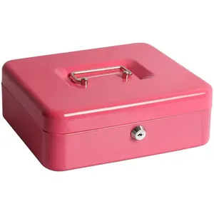 Caja de Metal pequeña personalizada para interior, cerradura de llave inteligente de seguridad, dinero