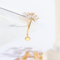 Vente en Gros Bijoux de Nombril en Acier Inoxydable 316 Couleur Or et Argent Piercing de Nombril avec Zircon