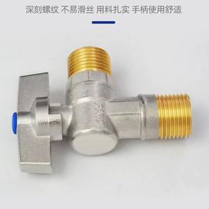 Válvula de bola de 1/2 pulgada con rosca, válvula angular para agua caliente y fría, calentador de agua a gas, interfaz de 4 puntos, presión de funcionamiento de 650 PSI - Product Image 3