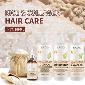 Champú de Agua de Arroz con Aceite de Almendras Dulces Orgánico de Marca Privada y Extracto de Hoja de Romero que Mejora la Fuerza y Textura del Cabello - Product Image 1