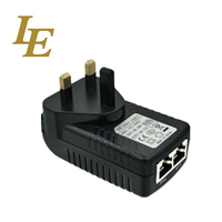 Inyector PoE LE 48V 0.5A 24V 1A 12V 0.8A 30V 1.1A, Alimentación a través de Ethernet, Certificado CE, en Stock