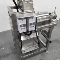 Industriële watermeloenpers met crusher, 304 roestvrijstalen schroefpers sapcentrifuge voor commerciële verwerking