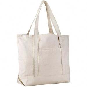Sac fourre-tout en toile de coton biologique recyclé, réutilisable, écologique, personnalisé avec logo, grande taille, en vrac, pour courses - Product Image 4