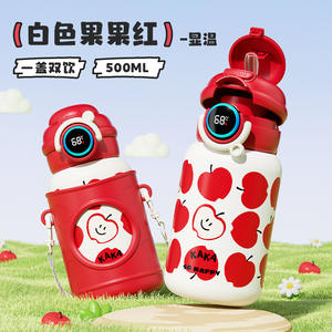 แก้วน้ำ R2508-638สแตนเลสสำหรับเด็ก, แก้วน้ำสูญญากาศสูญญากาศสำหรับนักเรียนเป็นพิเศษสำหรับใส่เครื่องดื่มได้สองชั้น - Product Image 5