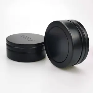 3oz 90ml Exquisite Cosmetic Metal Container OEM Aluminum Accept Logo Aluminum Tin Matte Black Cosmetic Cream Cans