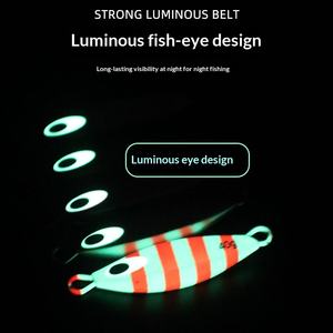 Leurre Artificiel Dur Lumineux pour Pêche en Mer, Plaque de Fer, Plombée, 20g-80g, Imprimée, Longue Portée, pour Bateau - Product Image 5